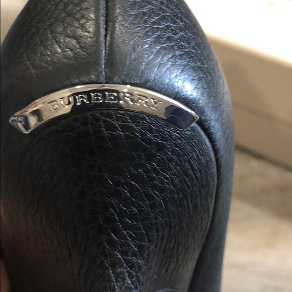 Burberry Black open toe heels size 9.5 - Picture 5 of 5